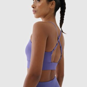 4F Biustonosz treningowy z niskim wsparciem - granatowy