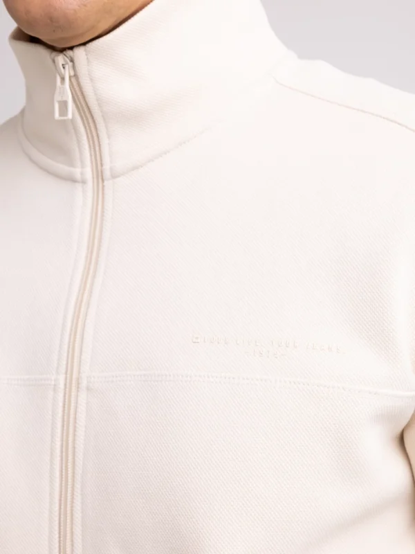 Bluza męska rozpinana ze stójką kremowa Wlador 103