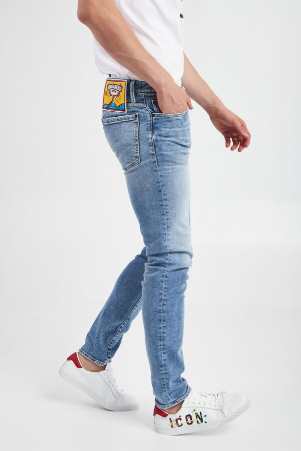 0e15e301cc7b0e974fa651a6e30a753bc8945862 Jeansy męskie Slim Jean DSQUARED2