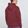 Bluza męska z kapturem z haftem bordowa Adam 604