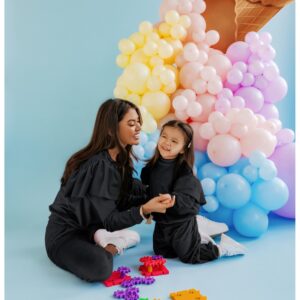 Welurowy dres dziecięcy LILLY - czarny