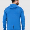 EA7 Niebieska bluza męska z kapturem