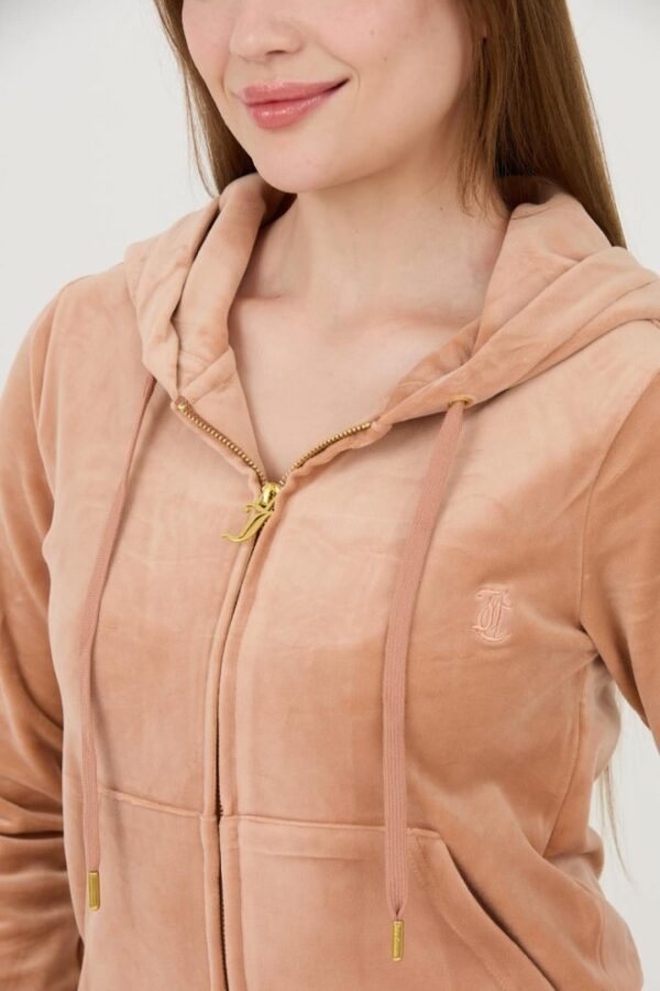 JUICY COUTURE Beżowa damska bluza Robertson Gold Hoodie