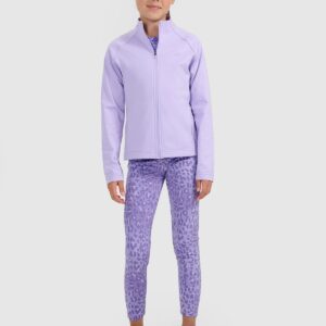 4F Bluza sportowa rozpinana bez kaptura dziewczęca - fioletowa 134/140 (8-10 lat)