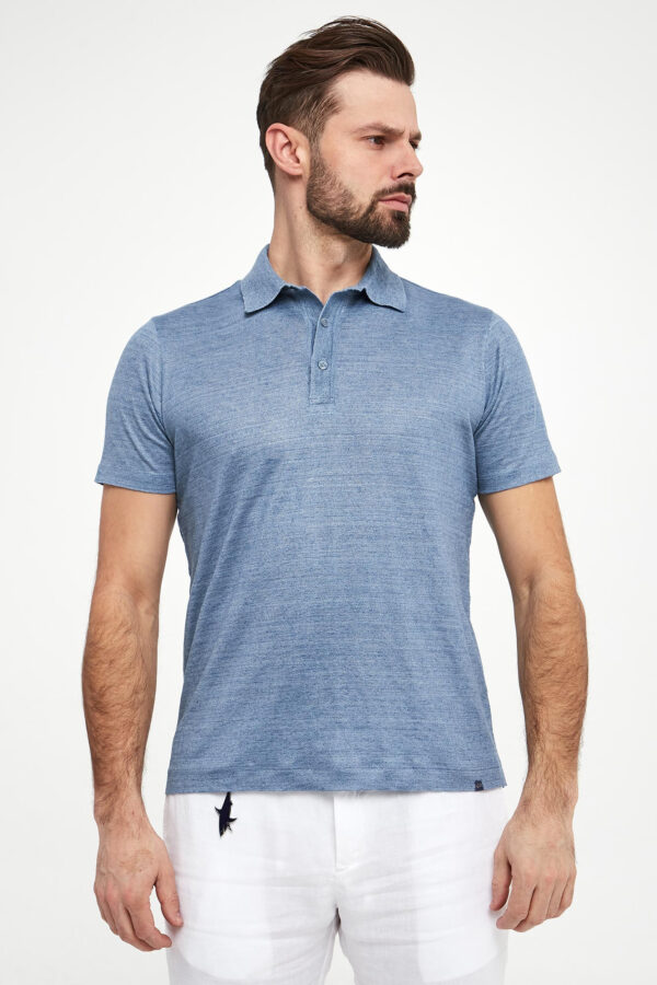 Polo męskie lniane PAUL&SHARK