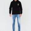 MOSCHINO Czarna męska bluza z kapturem