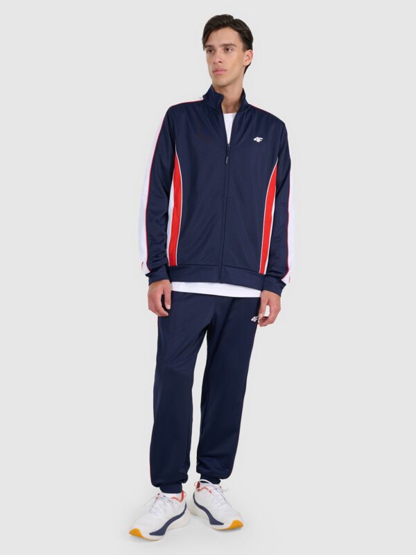 4F Bluza dresowa rozpinana bez kaptura męska - granatowa