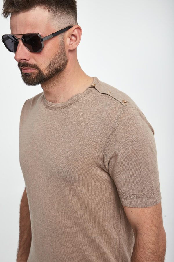 T-shirt męski lniany LIU JO