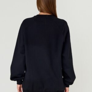 JUST CAVALLI Czarna damska bluza R LOGO CRYSTAL