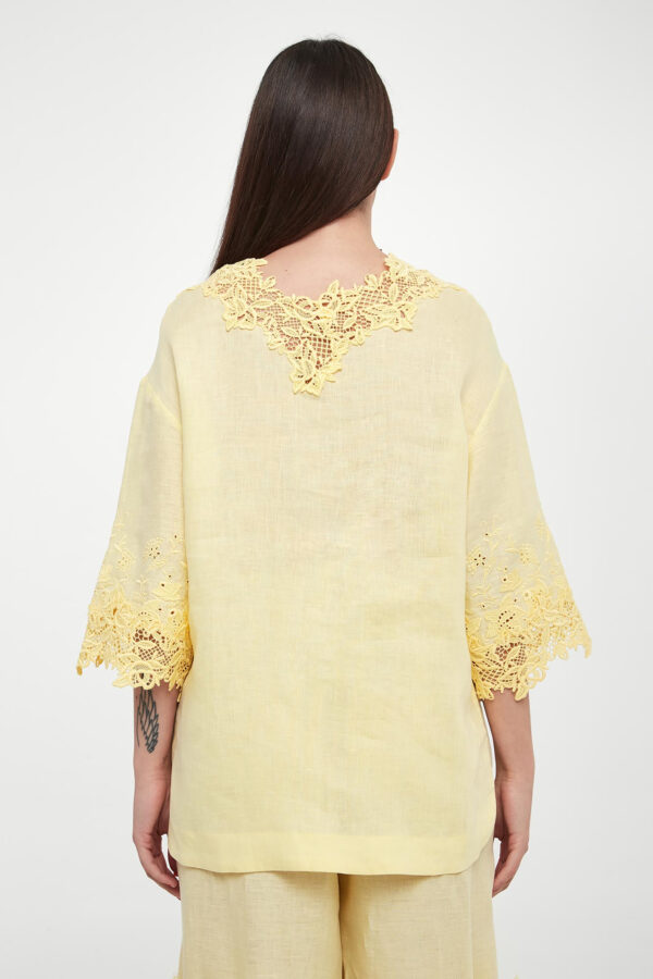 Bluzka damska lniana ERMANNO SCERVINO LIFE