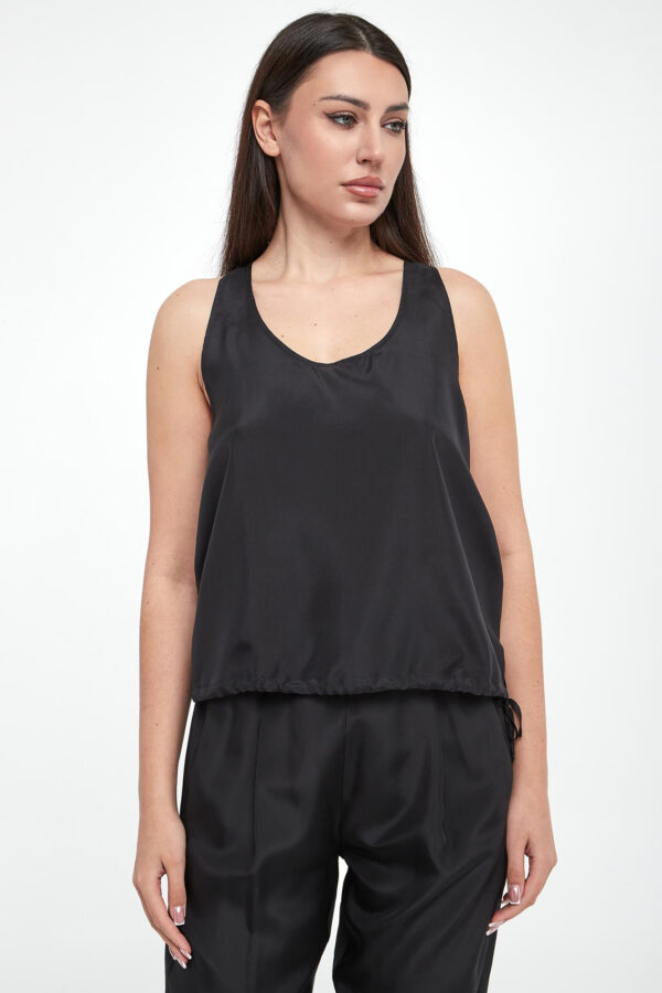 Top damski jedwabny Meana MARELLA MONOCHROME