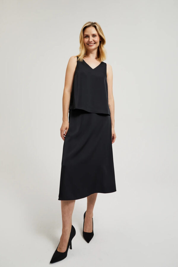 Trapezowa spódnica czarna