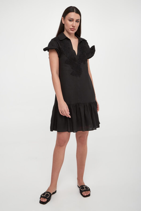 Sukienka lniana mini ERMANNO FIRENZE