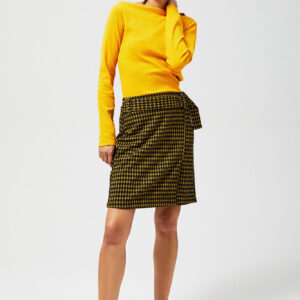 Spódniczka w kratkę z paskie