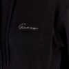236c937c4dee89157404ac8d131a6818096010ad GUESS Czarna bluza damska ze srebrnym logo i kapturem