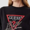 GUESS Czarna damska bluza Studded Love