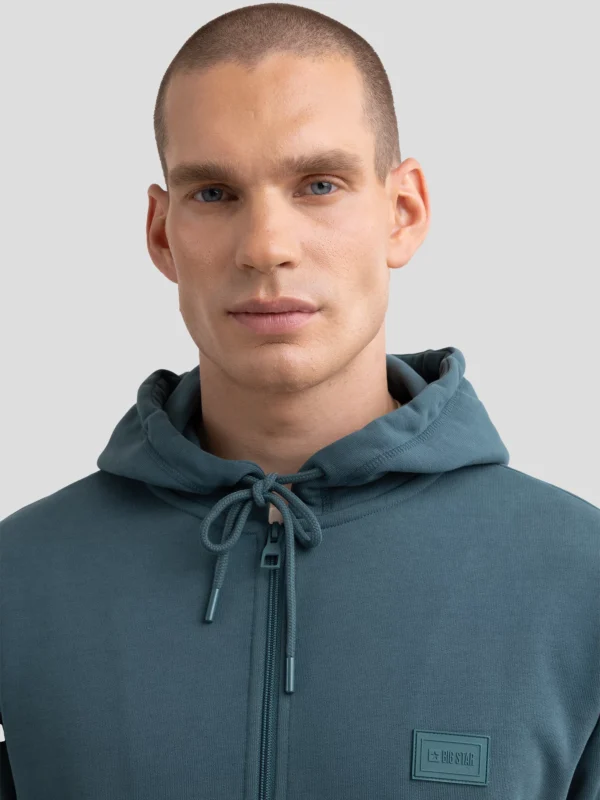 Bluza męska rozpinana z kapturem zielona Artish 304