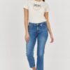 7 FOR ALL MANKIND Jasnoniebieskie jeansy damskie THE STRAIGHT CROP SLIM ILLUSION