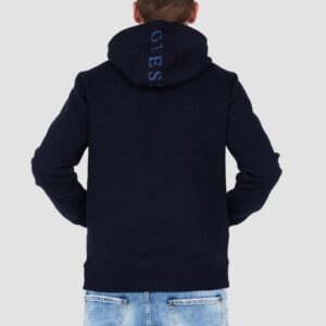 GUESS Granatowa męska bluza z kapturem