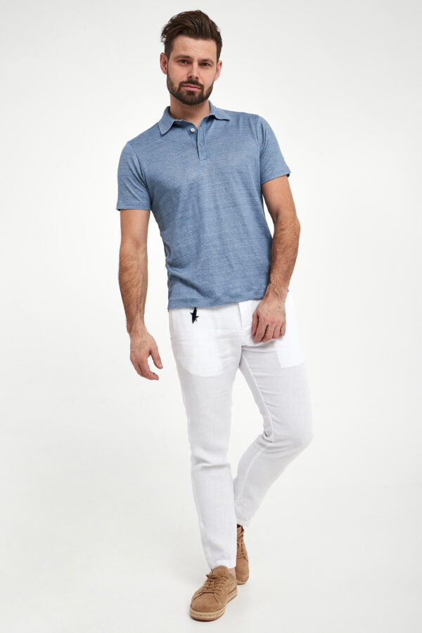 Polo męskie lniane PAUL&SHARK