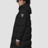 BLAUER Czarny damski płaszcz Lena Raincoat Long Jackets