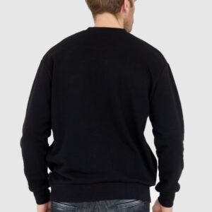 PHILIPP PLEIN Czarna bluza męska ls hexagon