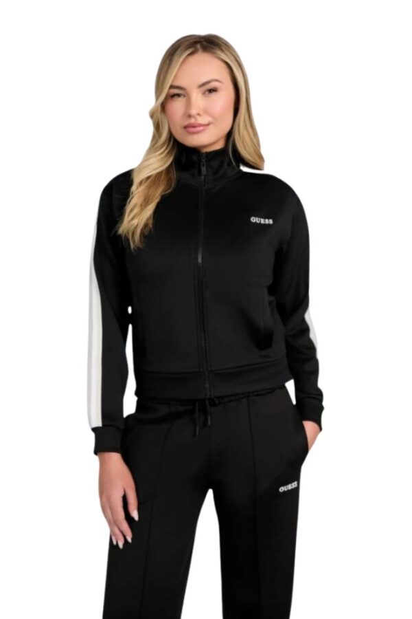 GUESS Czarna damska bluza z lampasami Yarrow