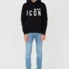 DSQUARED2 Czarna męska bluza Sweatshirt