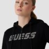 GUESS Czarna damska bluza z cyrkoniami Primula