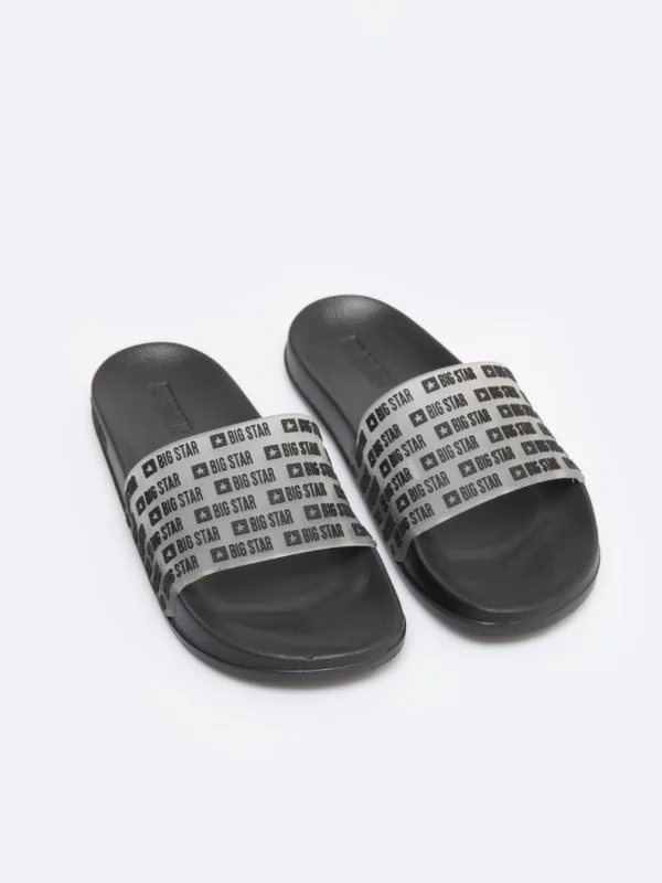 Klapki damskie plażowe czarne RR274A501 906