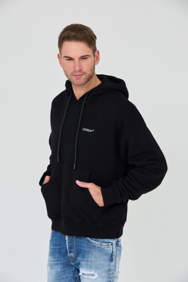 OFF-WHITE Czarna męska bluza