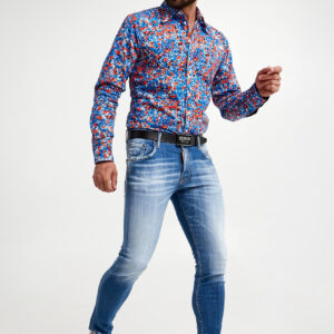 Koszula męska w kwiaty DSQUARED2