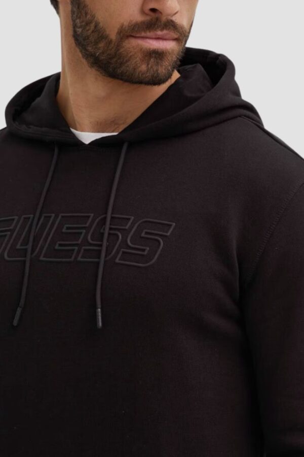 GUESS Czarna męska bluza z kapturem Aldwin