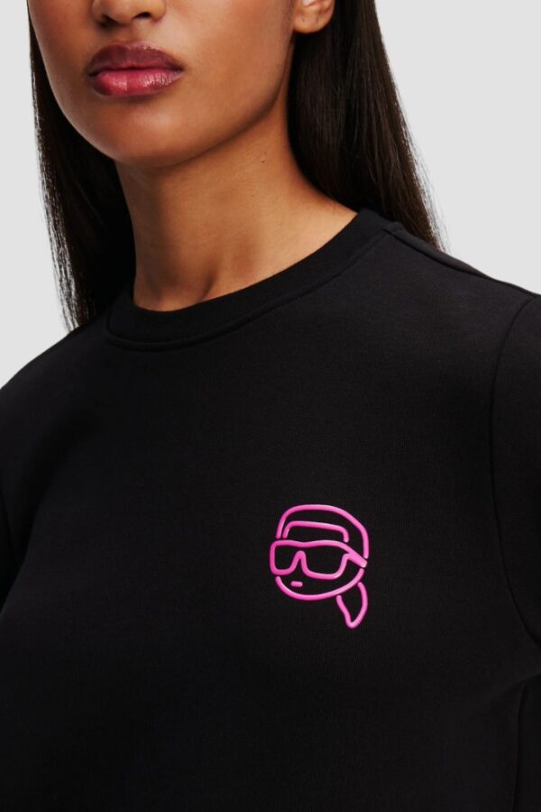 KARL LAGERFELD Czarna bluza damska Ikonik 2.0 Jelly