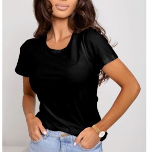 Bawełniany klasyczny t-shirt NESS - czarny