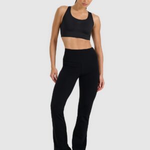 4F Biustonosz treningowy ze średnim wsparciem - czarny