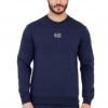 EA7 Granatowa bluza męska z naszywką z logo