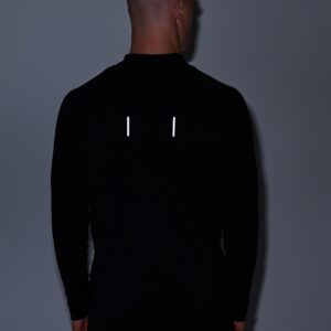 4F Bluza treningowa szybkoschnąca męska 4F x Robert Lewandowski - czarna