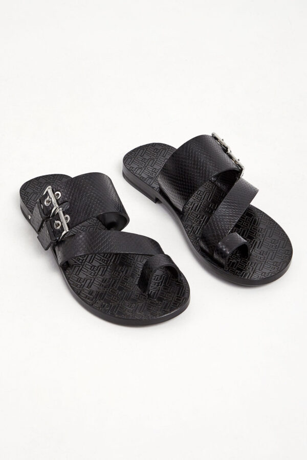 Klapki męskie skórzane LES HOMME