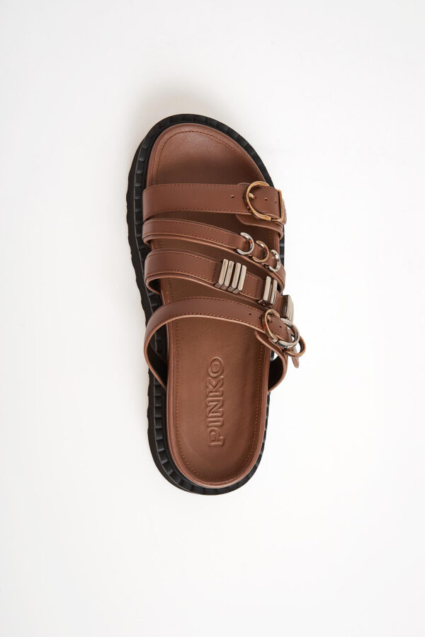 3a7cb6fb3fad3c7233c389c3e5d379b0f1f30366 Klapki damskie skórzane PINKO