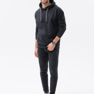 Komplet męski dresowy bluza + spodnie - czarny V1