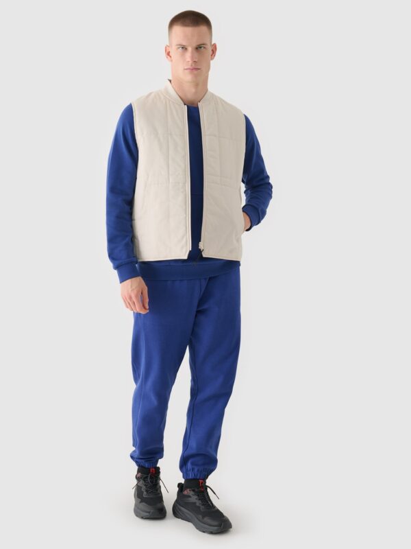 4F Bluza dresowa nierozpinana bez kaptura męska - granatowa