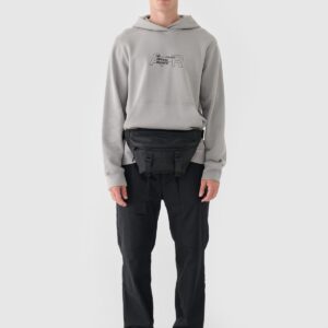 4F Bluza dresowa nierozpinana z kapturem męska - szara