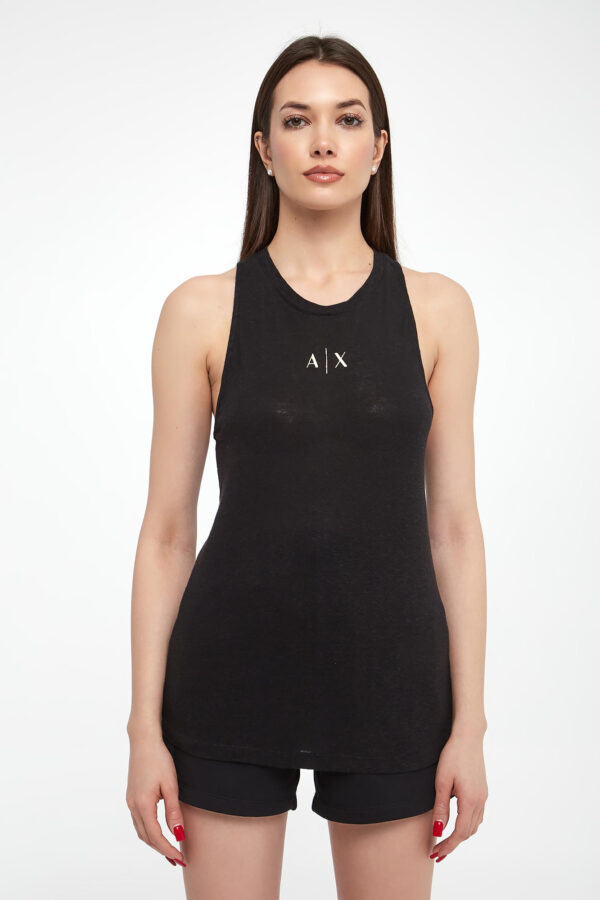 Top damski z lnem ARMANI EXCHANGE