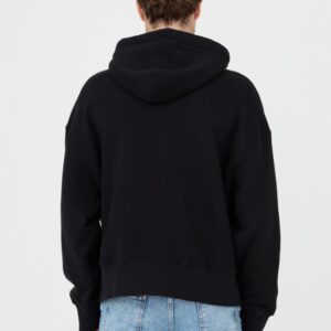 PALM ANGELS Czarna męska bluza z kapturem White Shark Hoody