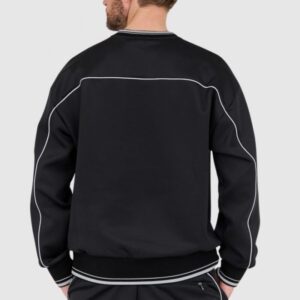 DOLCE & GABBANA Czarna męska bluza z dużym logo, Rozmiar 52