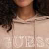 GUESS Brązowa welurowa damska bluza Couture