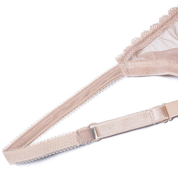 Biustonosz z siateczki z delikatnymi detalami Gunhilde