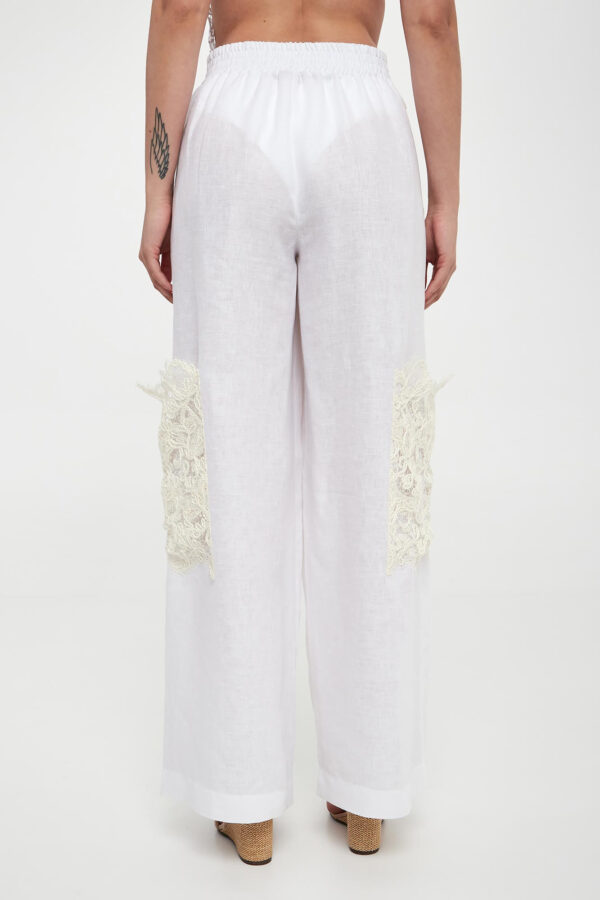 Spodnie damskie lniane ERMANNO SCERVINO LIFE