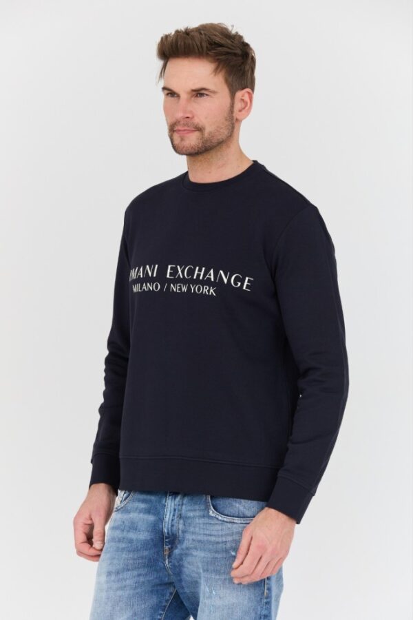 ARMANI EXCHANGE Granatowa męska bluza